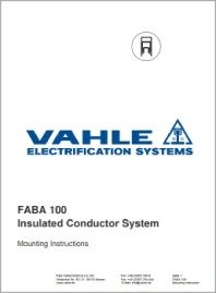 Инструкция по монтажу Изолированные контактные рельсы FABA 100 VAHLE