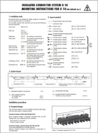 Инструкция по монтажу Изолированные контактные рельсы U10 VAHLE